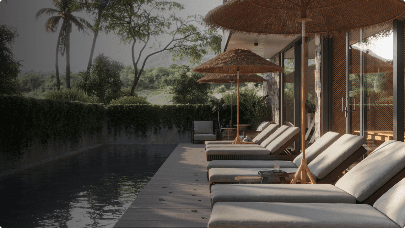 Swimming pool and terrace